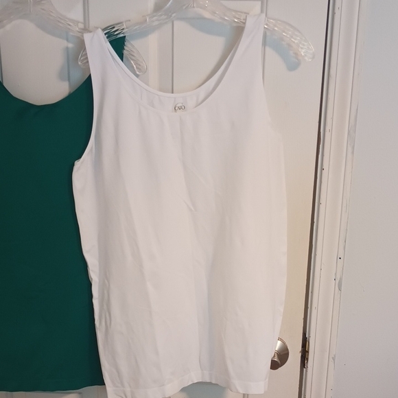Cato Women's Tank Tops - White and Green - Picture 3 of 5